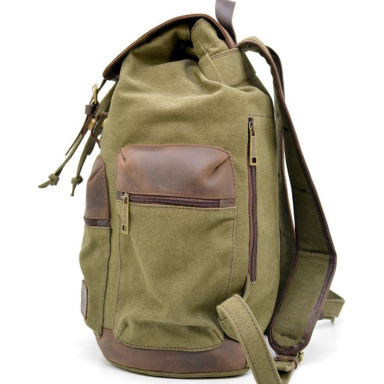 Urban backpack mix of canvas and leather RH-0010-4lx from the TARWA brand