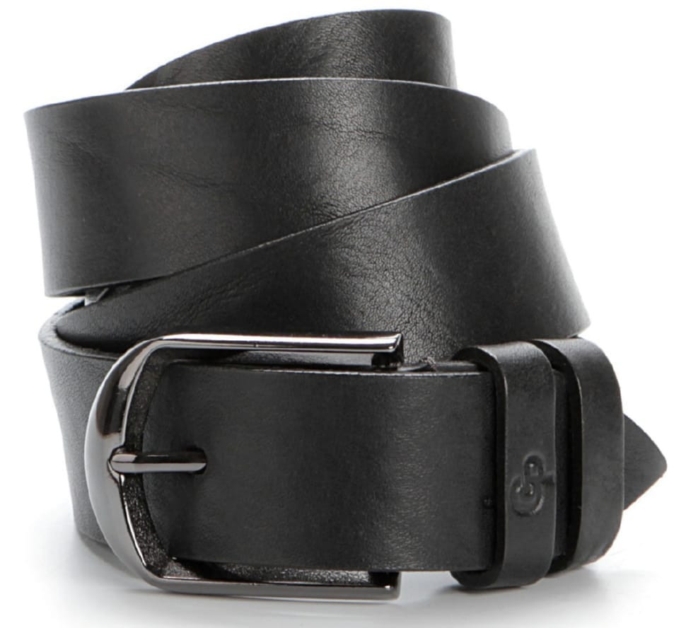 Men's belt GRANDE PELLE 00772 genuine leather Black