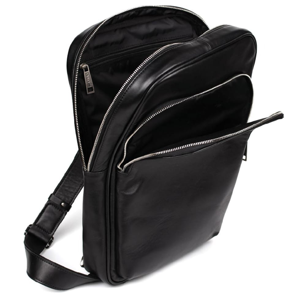 XL sling, leather one-shoulder backpack TARWA GA-0105XL-4lx