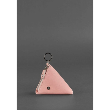 Women's leather coin pouch 2.0 Pyramid pink