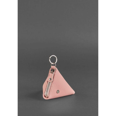 Women's leather coin pouch 2.0 Pyramid pink
