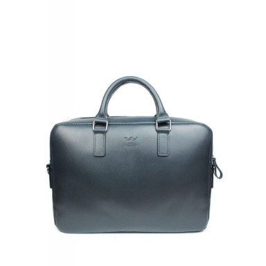 Шкіряна ділова сумка Briefcase 2.0 синій сап'ян