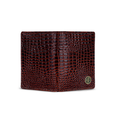 Hammonds Flycatcher CC606 Croco Brown Leather Cardholder
