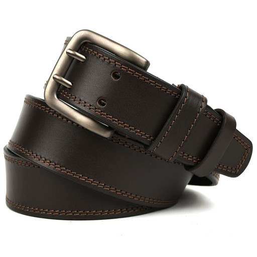 Чоловічий шкіряний ремінь Limary lim-22-115 на два язички