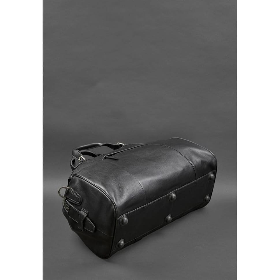 Шкіряна дорожня сумка Люкс Чорна
