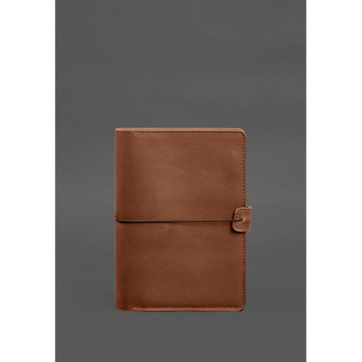 Шкіряний блокнот А5 (софт-бук) 9.4 світло-коричневий