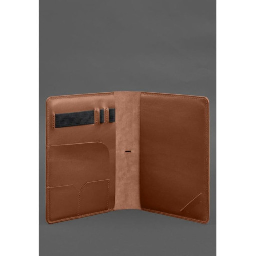 Шкіряний блокнот А5 (софт-бук) 9.4 світло-коричневий