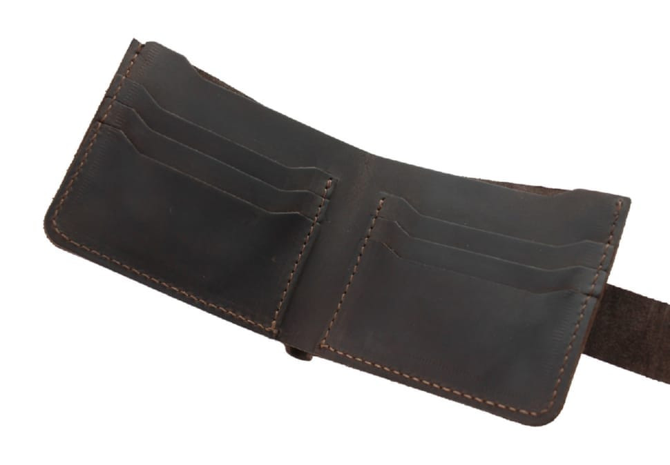Mens small leather wallet SULLIVAN 962-12(8) brown