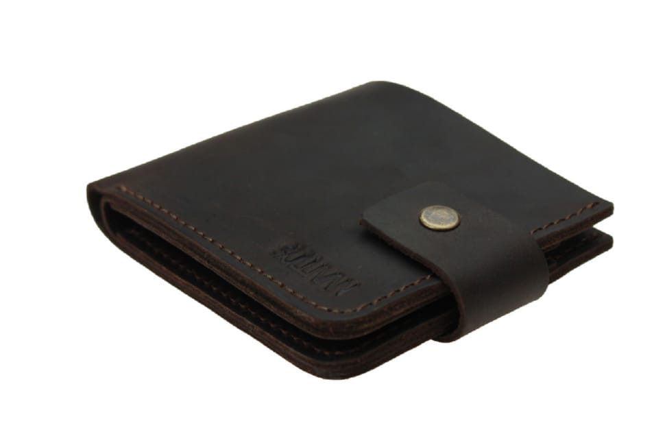 Mens small leather wallet SULLIVAN 962-12(8) brown