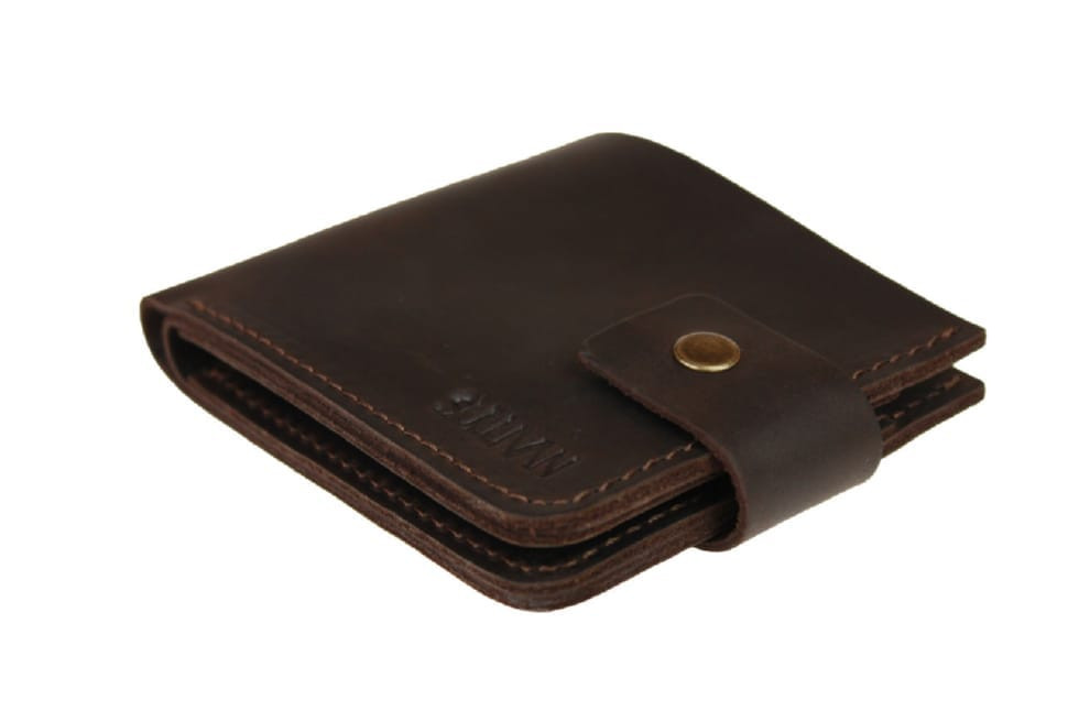 Mens small leather wallet SULLIVAN 962-12(8) brown