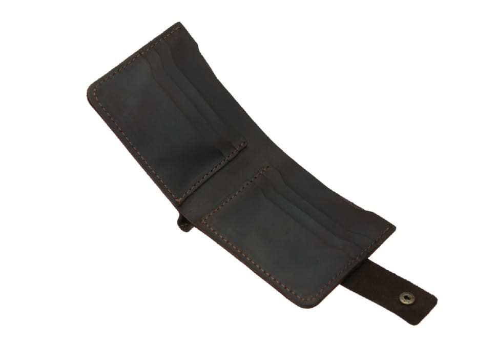 Mens small leather wallet SULLIVAN 962-12(8) brown