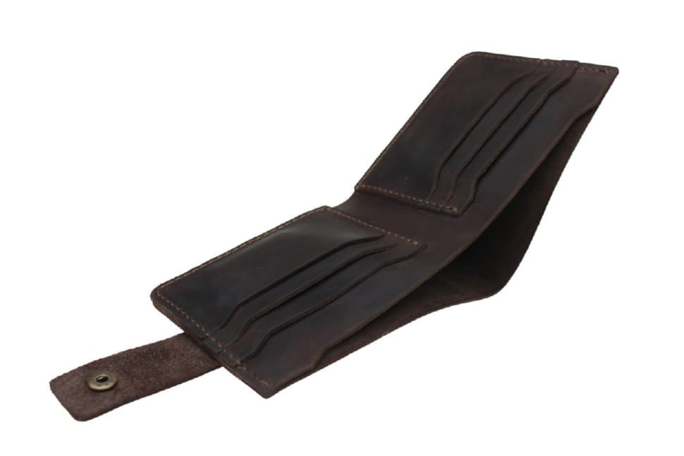 Mens small leather wallet SULLIVAN 962-12(8) brown