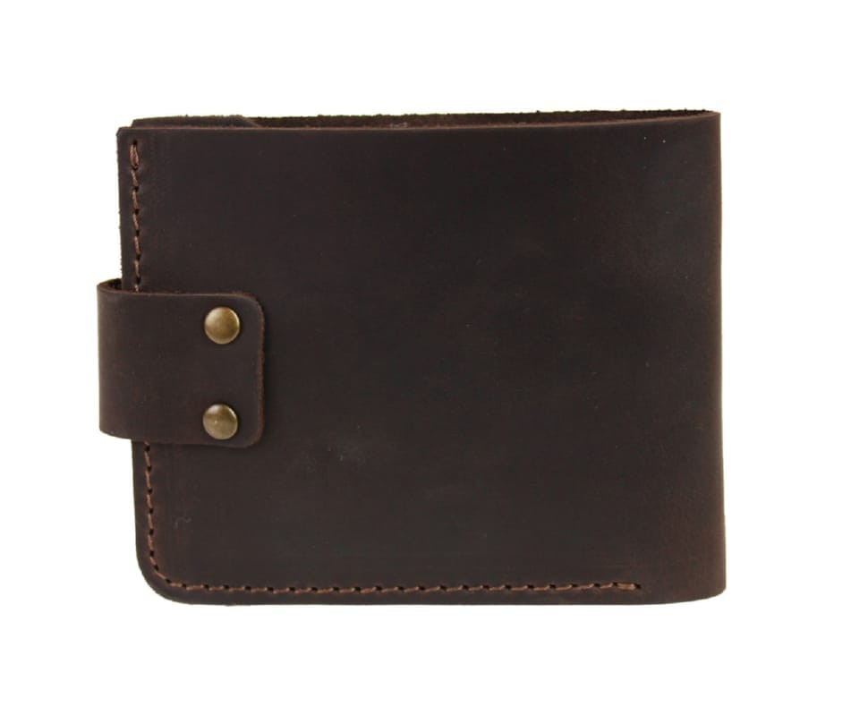 Mens small leather wallet SULLIVAN 962-12(8) brown