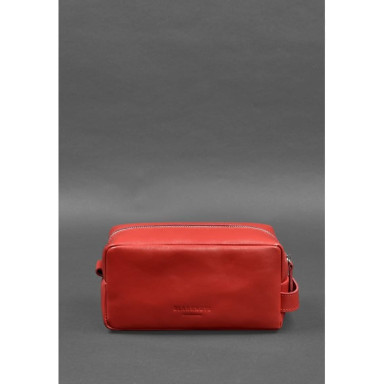 Leather cosmetic bag 6.0 red