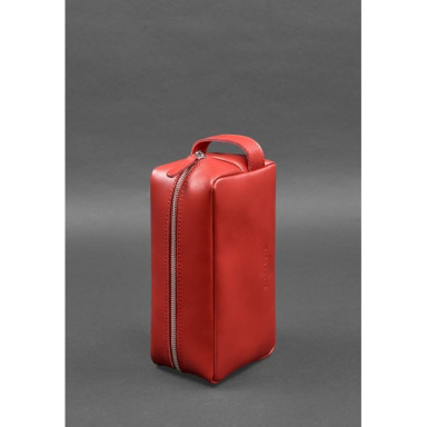 Leather cosmetic bag 6.0 red