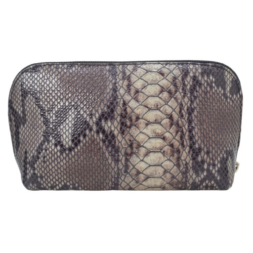 Косметичка шкіра Desisan 1-833 сіро-чорний пітон