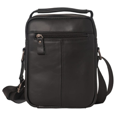 Чоловіча шкіряна сумка через плече BUFFALO BAGS M6105A чорна