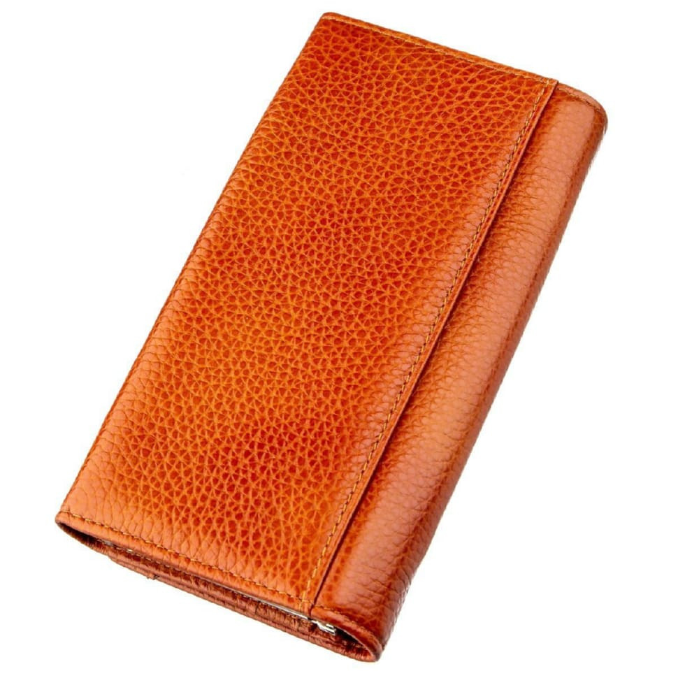 Гаманець горизонтальний жіночий шкіряний BALIYA 18971 Помаранчевий