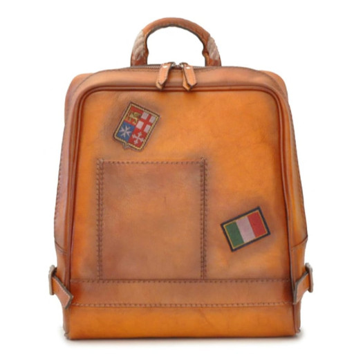 Pratesi BCO102 - Firenze Laptop Backpack in cow leather B102 Bruce Cognac