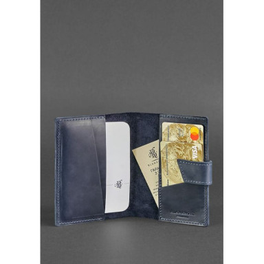 Leather Passport Cover 4.0 Blue