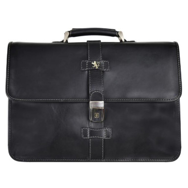 Pratesi BNE459 - Briefcase Pratomagno in cow leather Pratomagno B459 Black
