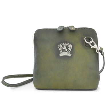 Pratesi BVS467 - Cross Body Bag Volterra Bruce in cow leather Bruce Dark Green
