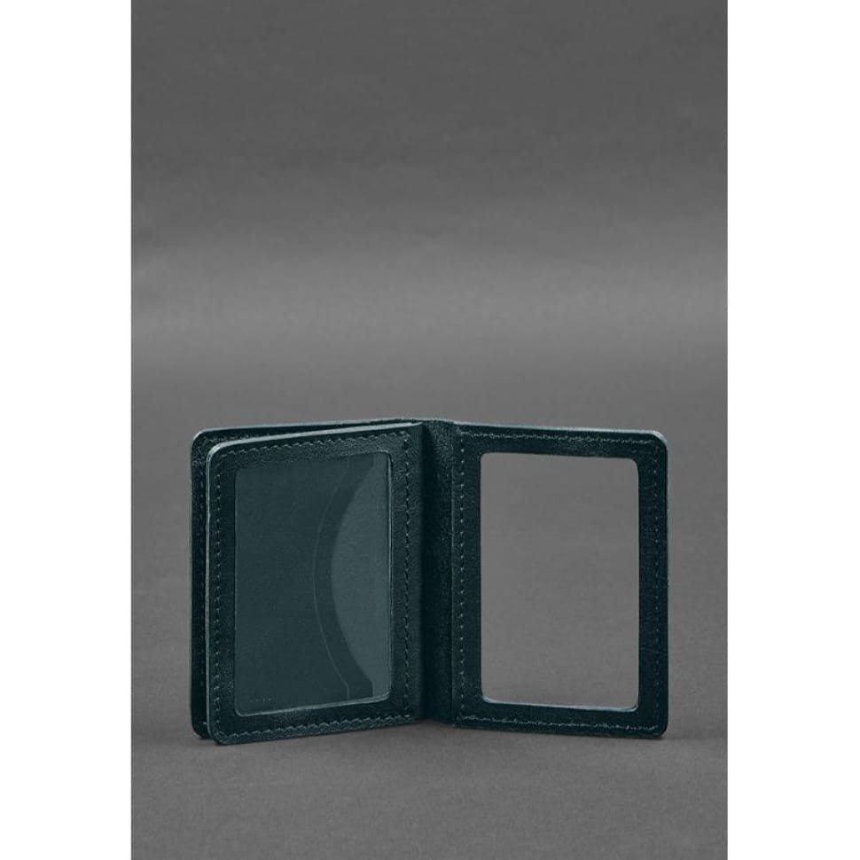 Leather cover for driver's license, ID and plastic cards 2.0 green