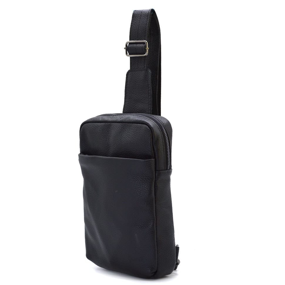 Mens leather sling, leather jacket, backpack on one shoulder FA-0205-3md TARWA floatar