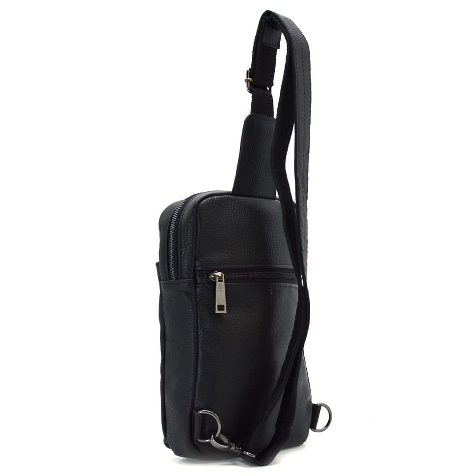 Mens leather sling, leather jacket, backpack on one shoulder FA-0205-3md TARWA floatar
