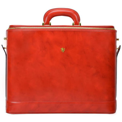 Pratesi RCL116/17 - Raffaello Laptop Bag 17 in cow leather Raffaello Laptop Bag R116/17 Cherry