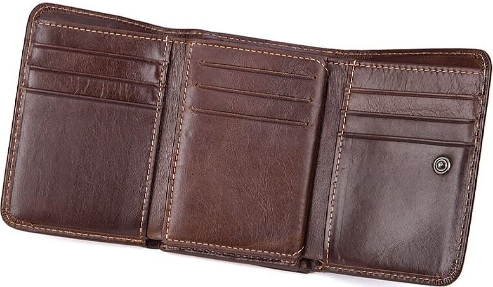 Кошелек мужской Vintage 14595 кожаный Коричневый