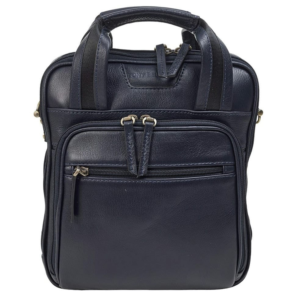 Барсетка м'яка шкіряна Tony Bellucci 5049-09 синій гладкий