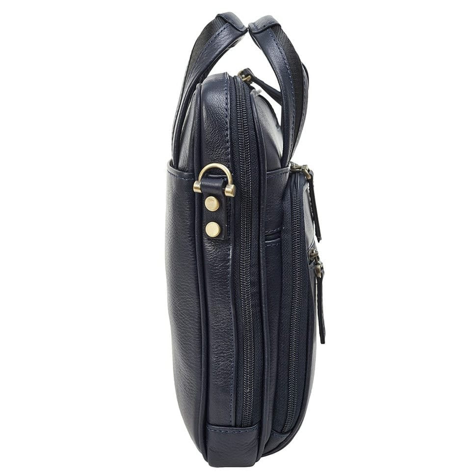 Барсетка м'яка шкіряна Tony Bellucci 5049-09 синій гладкий