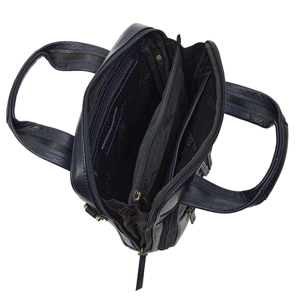 Барсетка м'яка шкіряна Tony Bellucci 5049-09 синій гладкий