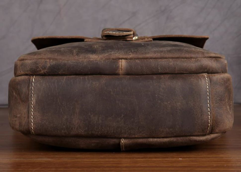 Оригінальна шкіряна сумка через плече, колір коричневий, Bexhill bx3553