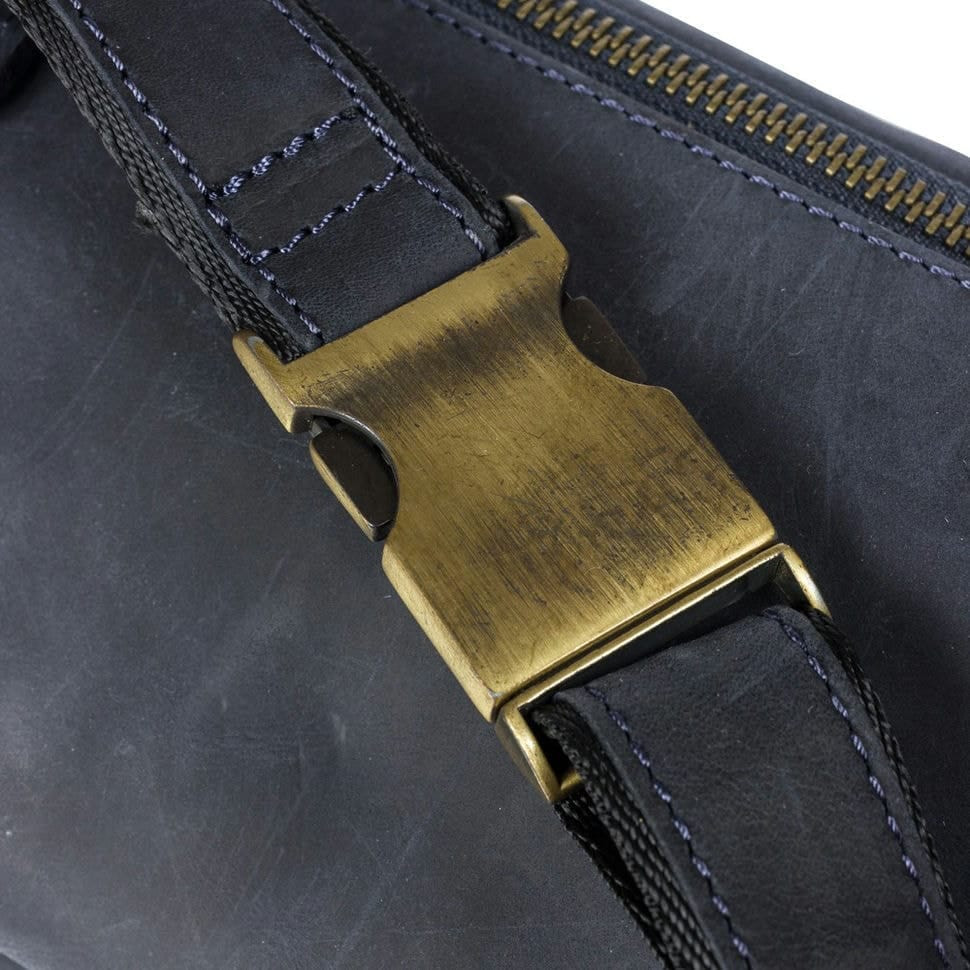 Поясна сумка шкіряна Tony Bellucci 5186-03 синій нубук