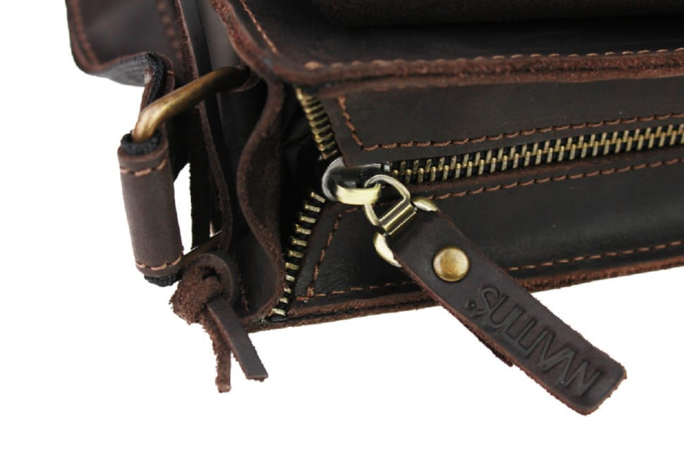 Women's leather clutch bag made of genuine leather SULLIVAN sg13 (32) brown