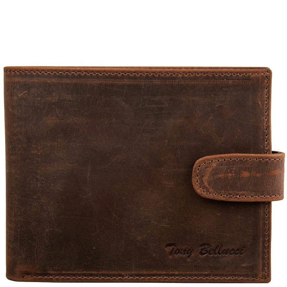 Шкіряне портмоне Tony Bellucci 126-07 рудий нубук