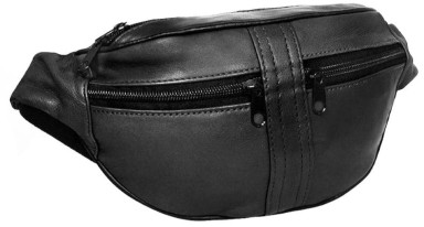 Поясная сумка из натуральной кожи Cavaldi 901-353 черная