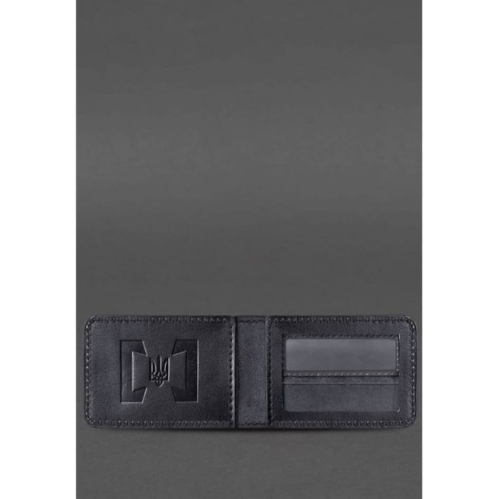 Leather cover for the BEB (Bureau of Economic Security of Ukraine) ID card Black