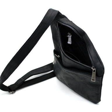 Leather sling bag, shoulder bag RA-6501-3md brand TARWA