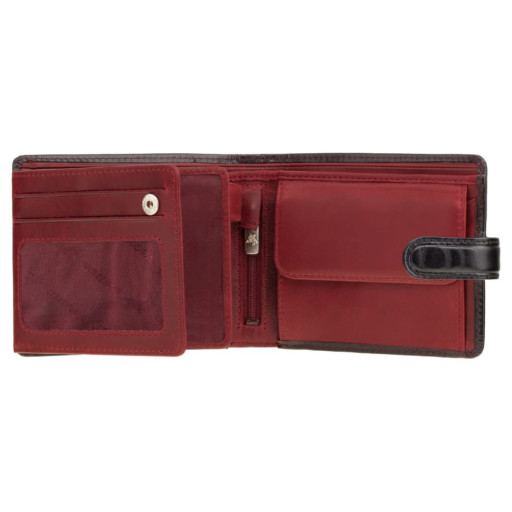 Men's wallet Visconti TR35 Atlantis with RFID (Black Red)