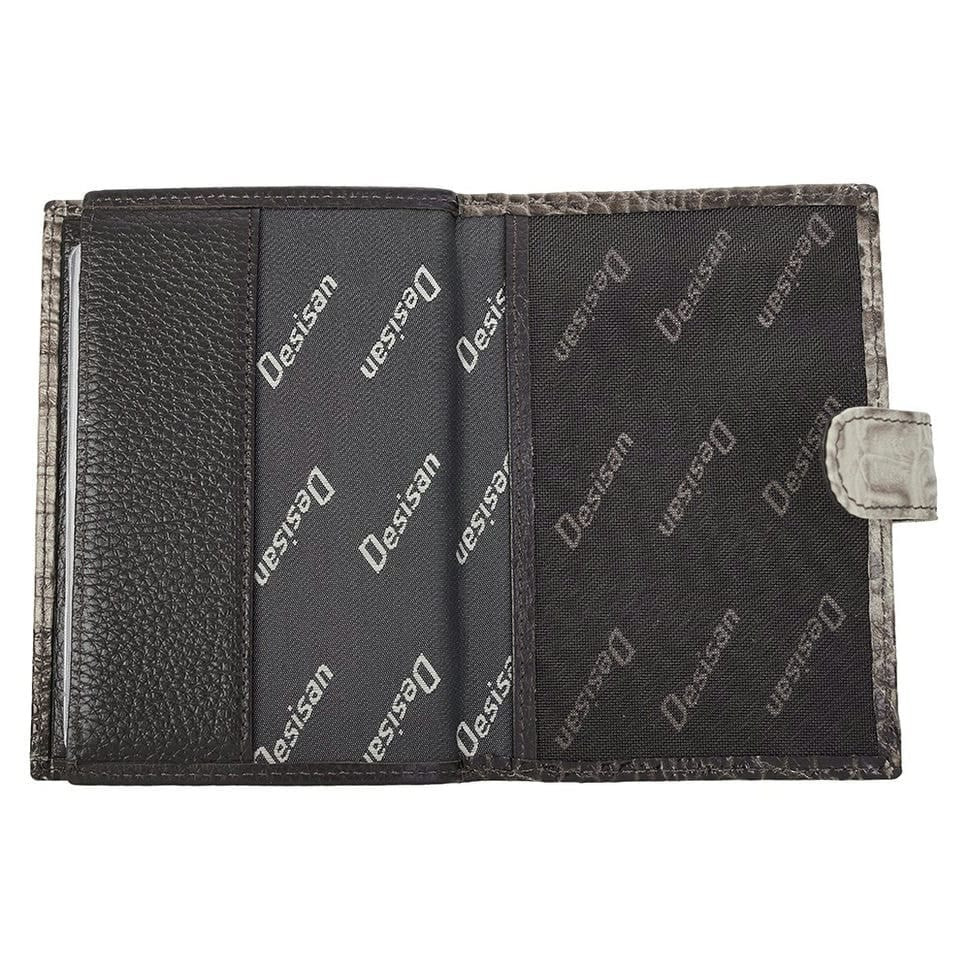 Обкладинка авто+паспорт шкіра Desisan 102-830 бежевий пітон