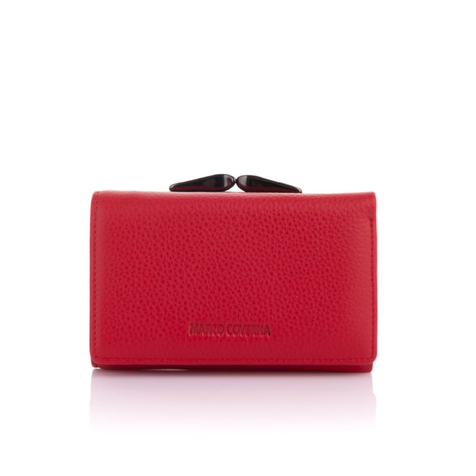Red Women`s Wallet with Magnetics Marco Coverna W003 Red
