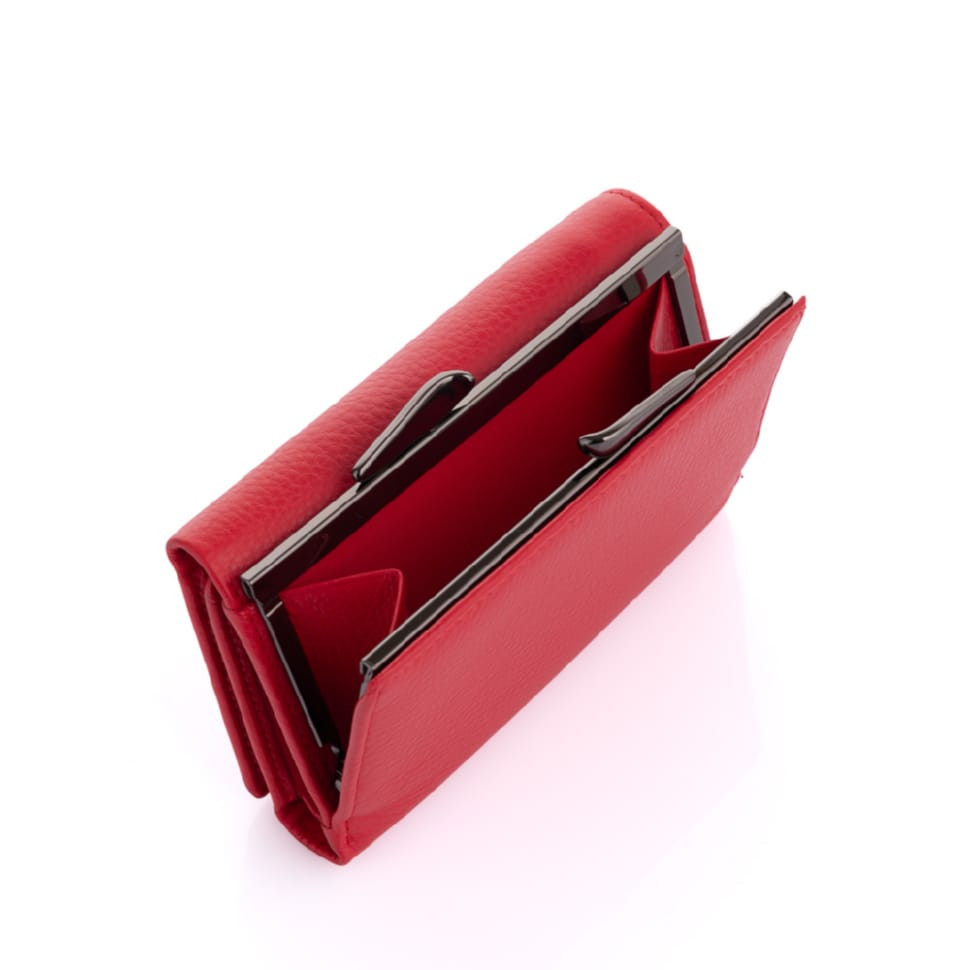 Red Women`s Wallet with Magnetics Marco Coverna W003 Red