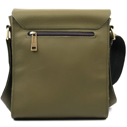 Чоловічі шкіряні сумки через плече ZE-30272-3md TARWA зелений кайзер