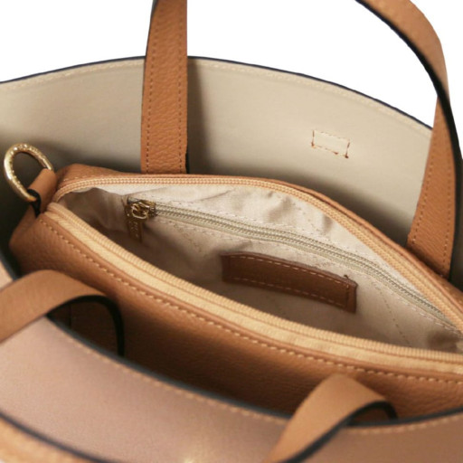 Жіноча шкіряна італійська сумка шоппер Tuscany Agatha TL142456