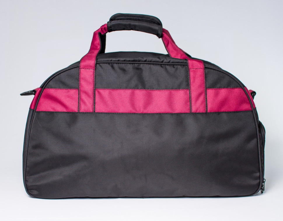 Спортивна сумка з кишенею для взуття 42L Cross Porter чорна з бордовим від MAD