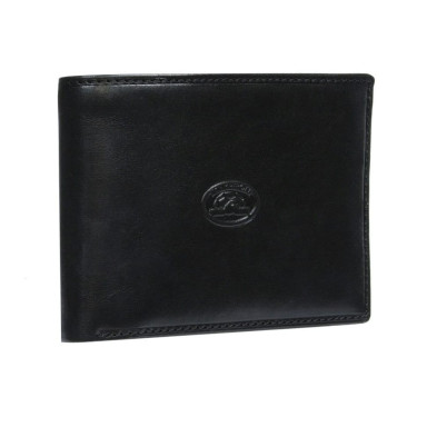 Leather wallet Italico 397 nero black