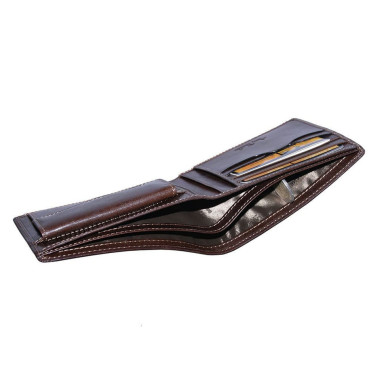 Leather wallet Italico 534 moro brown